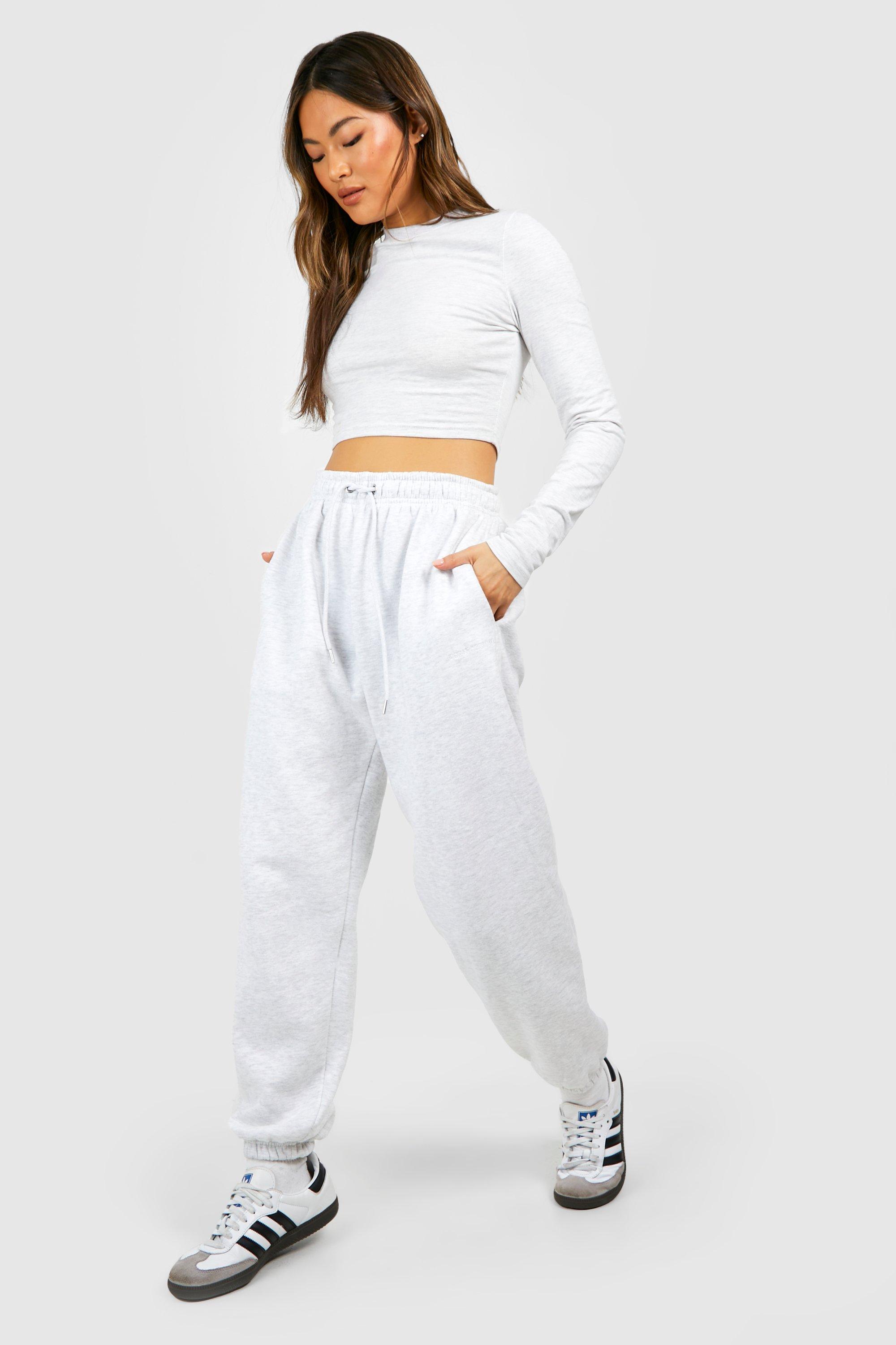 Boohoo best sale white sweatpants